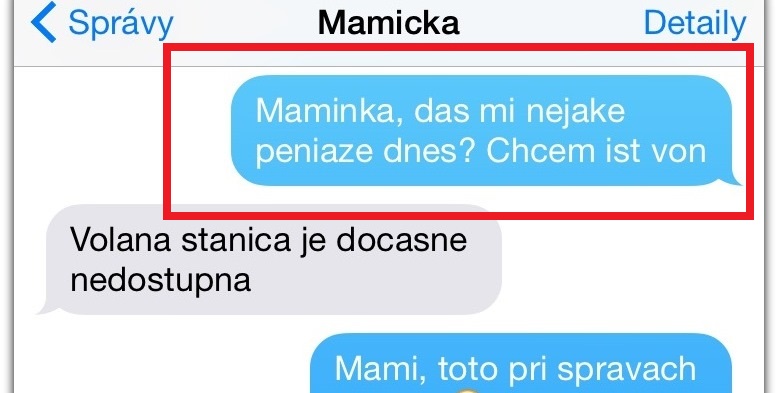 5 vtipných SMSiek, ktoré by si mohol dostať od svojej mamy