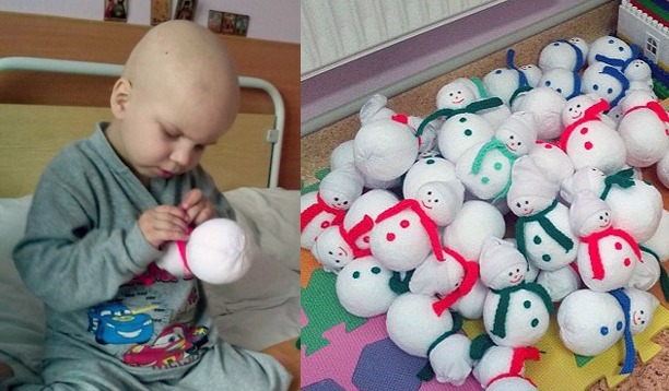 4-ročný chlapček s leukémiou vytvára snehuliačikov, aby si zarobil na liečenie