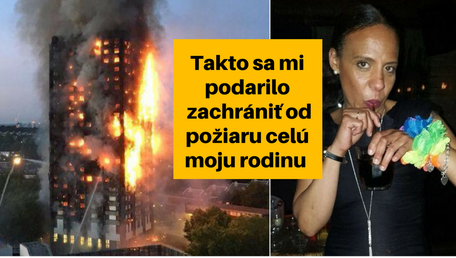 Mamička z horiacej budovy prezradila trik, ktorým zachránila život od požiaru celej svojej rodine