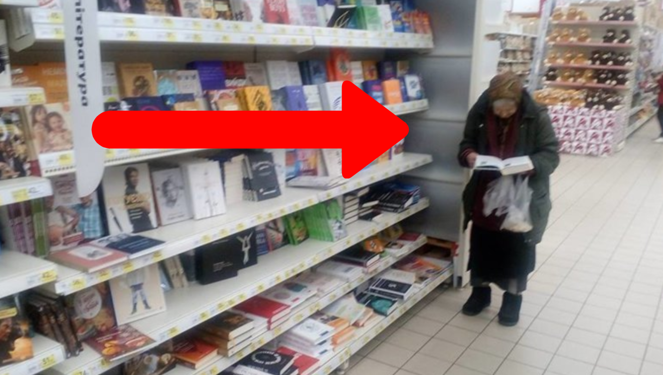 Babička chodila do obchodu už 15 rokov aby si čítala knihy. Neuveríte, čo pre ňu urobili zamestnanci