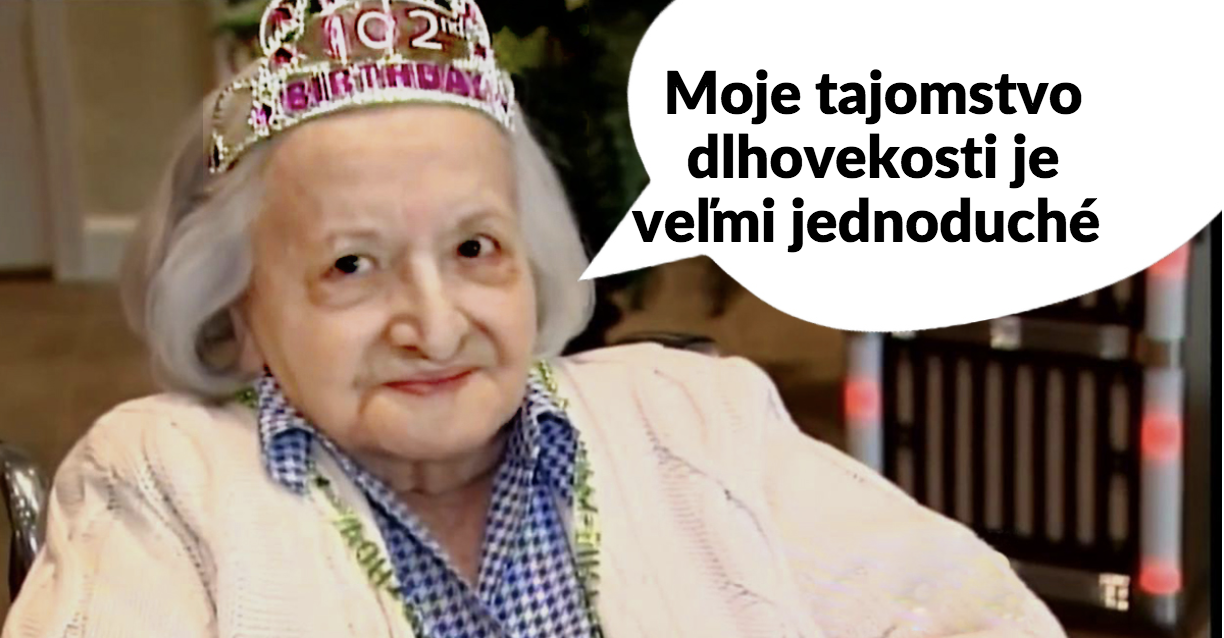 Tajomstvo dlhovekosti 102-ročnej ženy! Žiadne diéty, celé tajomstvo spočíva v…