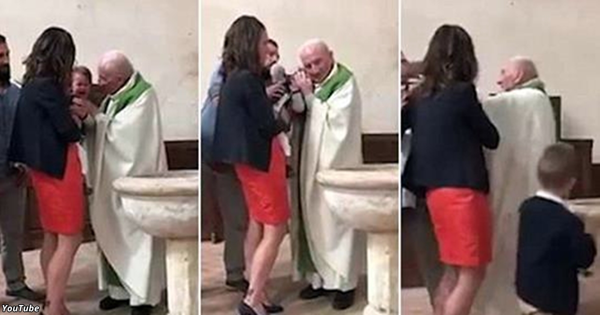Nahnevaný kňaz udrel dieťa počas krstu, pretože sa nechcelo upokojiť